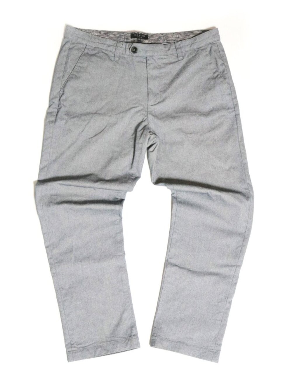 TED BAKER LONDON Men's 34R Grey Business Casual Trousers